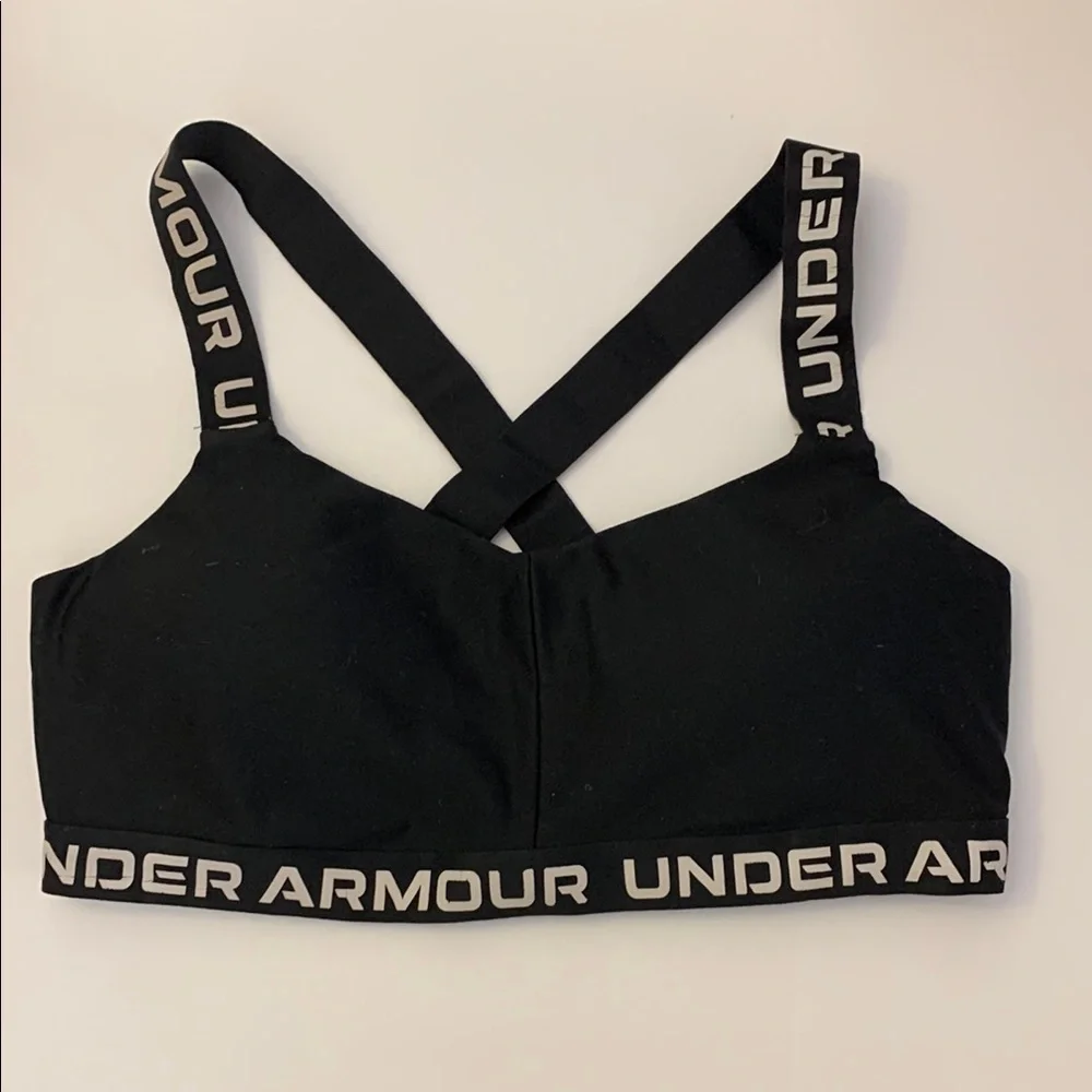 3/$20 Under Armour Black Cross-Back Sports Bra